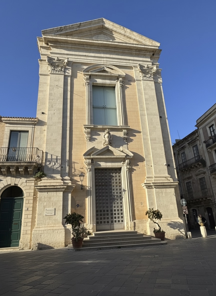 Facciata barocca della chiesa di San Francesco di Paola a Ortigia