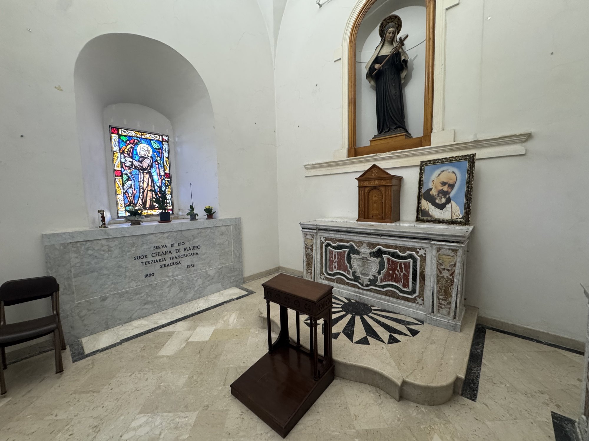 Vista d'insieme della Cappella di Santa Rita