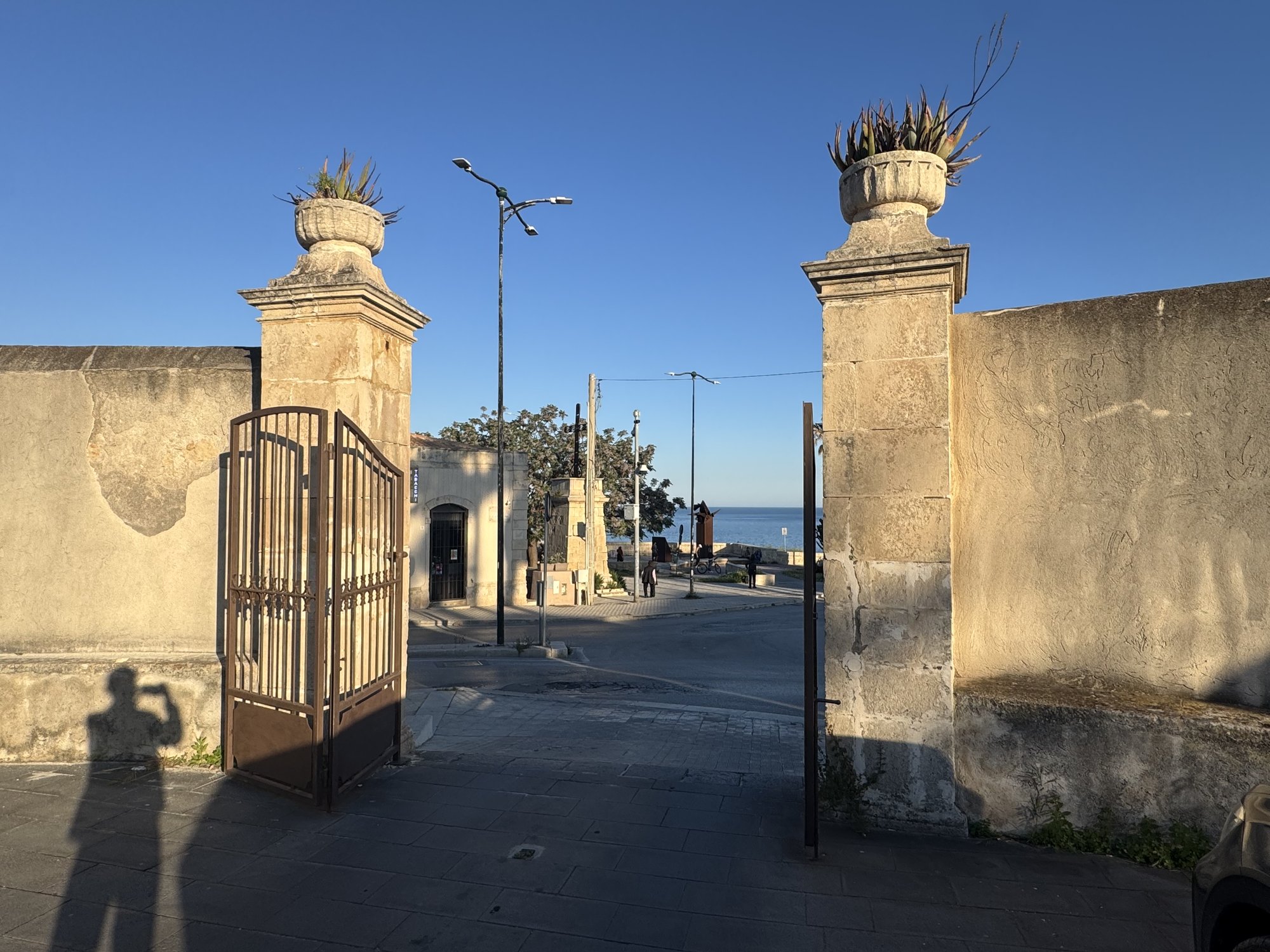 Cancello d'ingresso alla Latomia dei Cappuccini