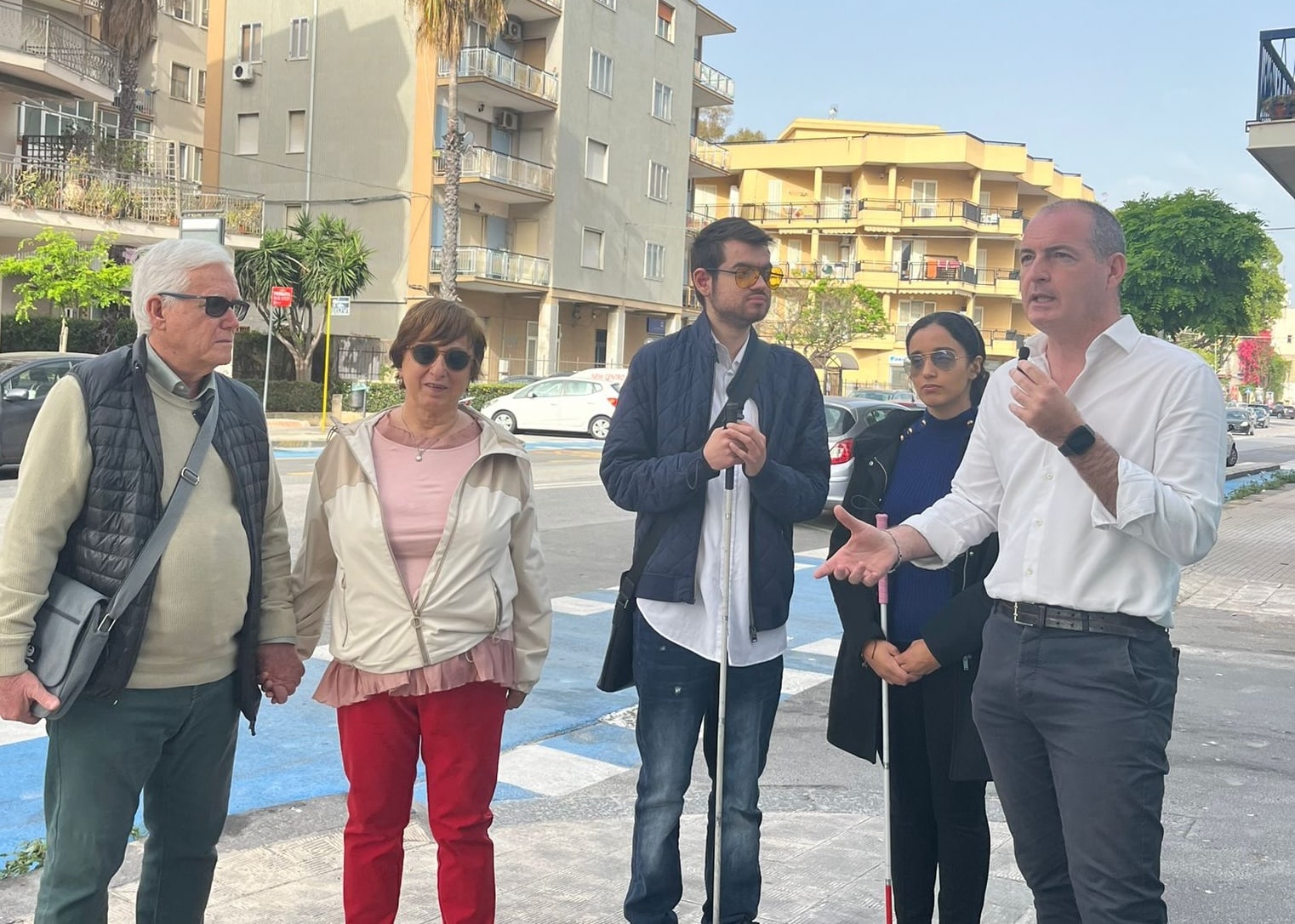 Sopralluogo Abbattiamo le Barriere a viale Tica, Siracusa, 1° maggio 2024