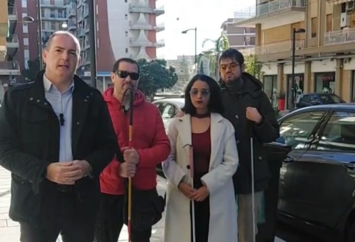 Sopralluogo Abbattiamo le Barriere a viale Tisia, Siracusa, febbraio 2024