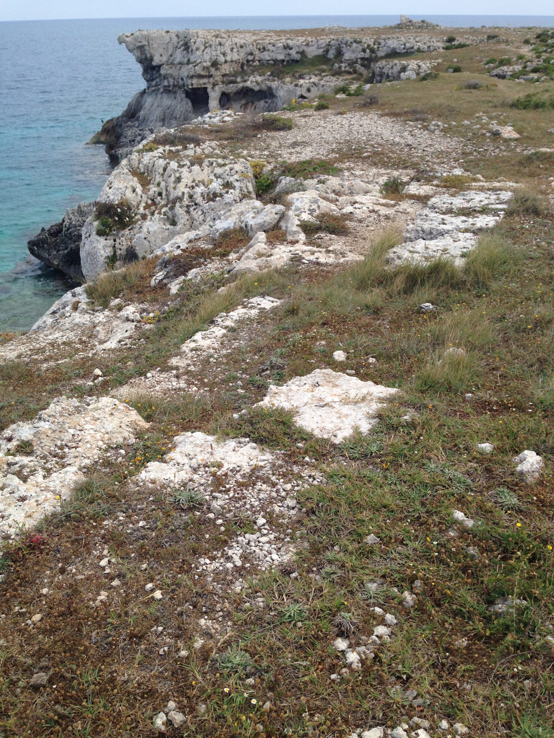 Mura dionigiane lungo la costa di Mazzarona