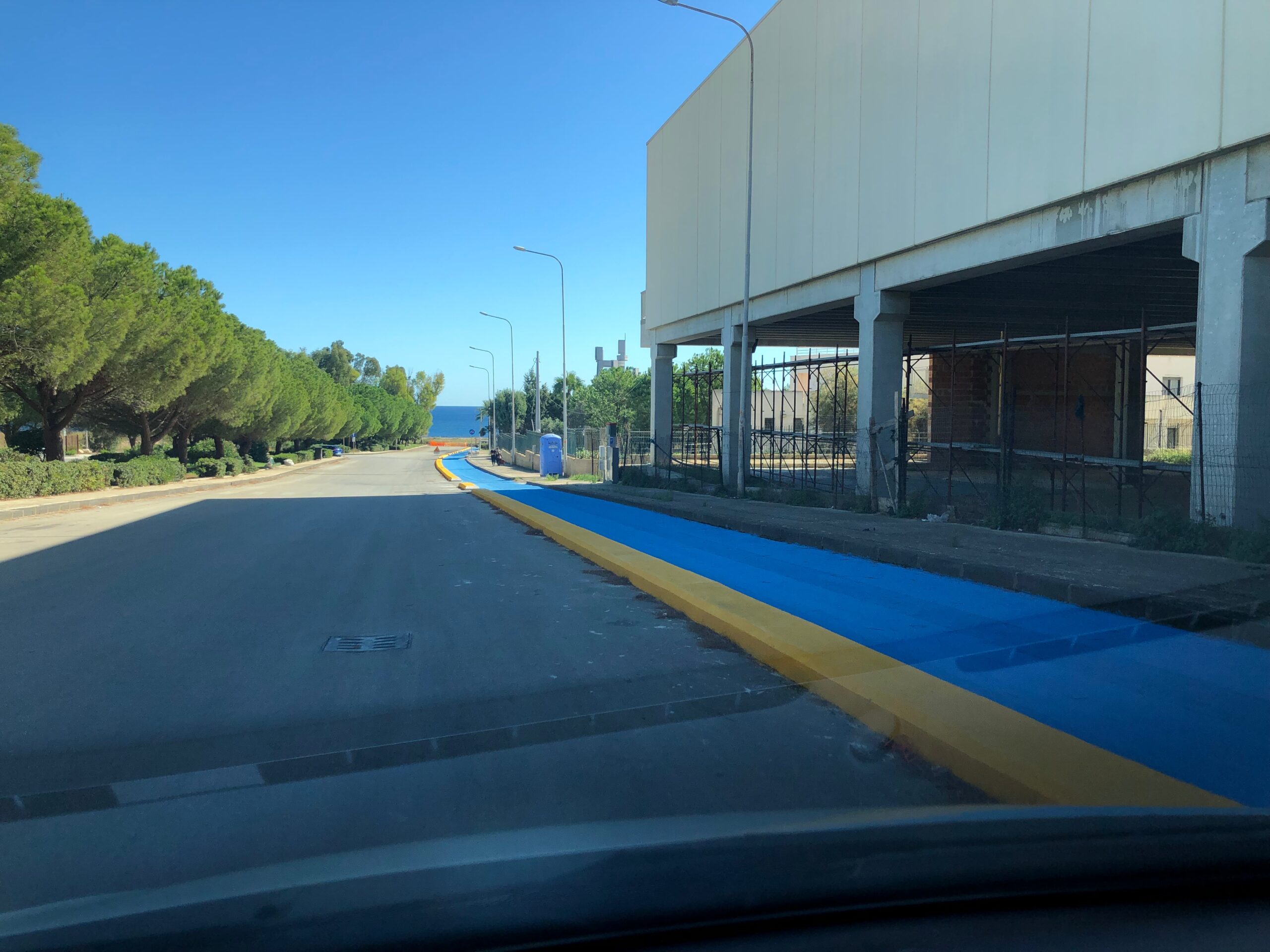 La pista ciclabile Rossana Maiorca a Mazzarona, sul sedime ferroviario dismesso