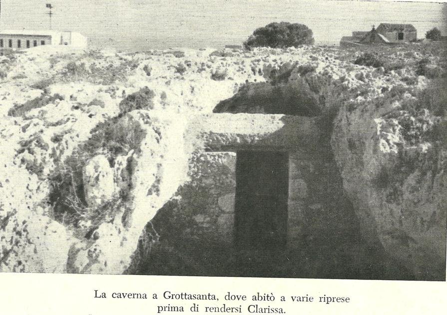 La Grotta Santa di Siracusa, cavità rocciosa dove Suor Chiara visse in eremitaggio