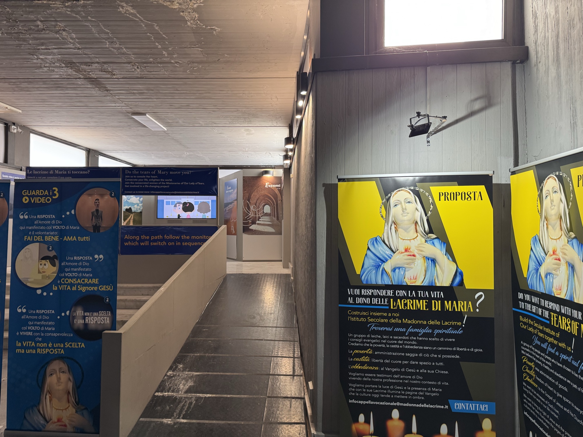 Rampa interna del santuario