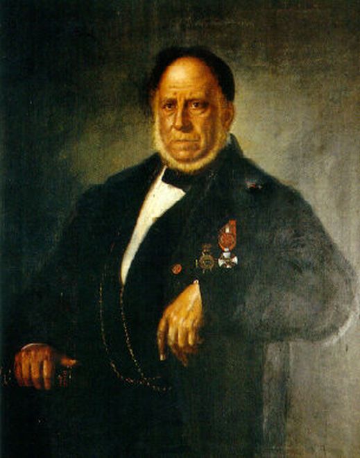 Ritratto di Lionardo Vigo Calanna dipinto da Antonino Bonaccorsi.