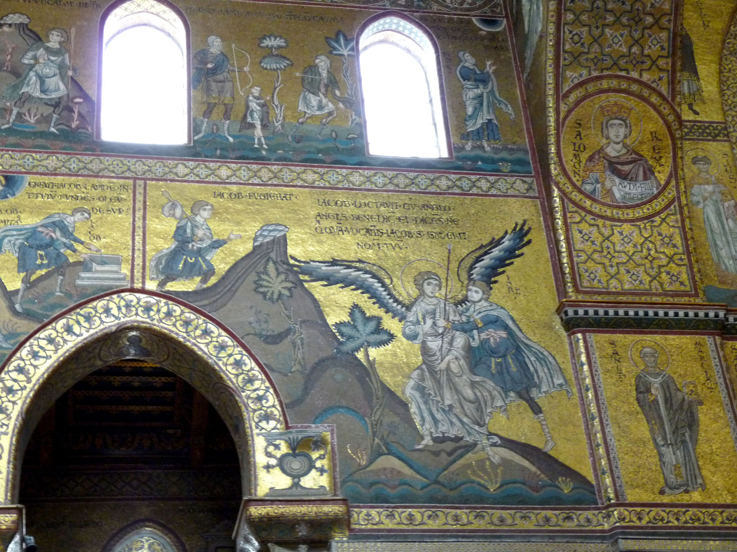 Mosaici della navata sinistra del Duomo di Monreale (fine XII secolo).