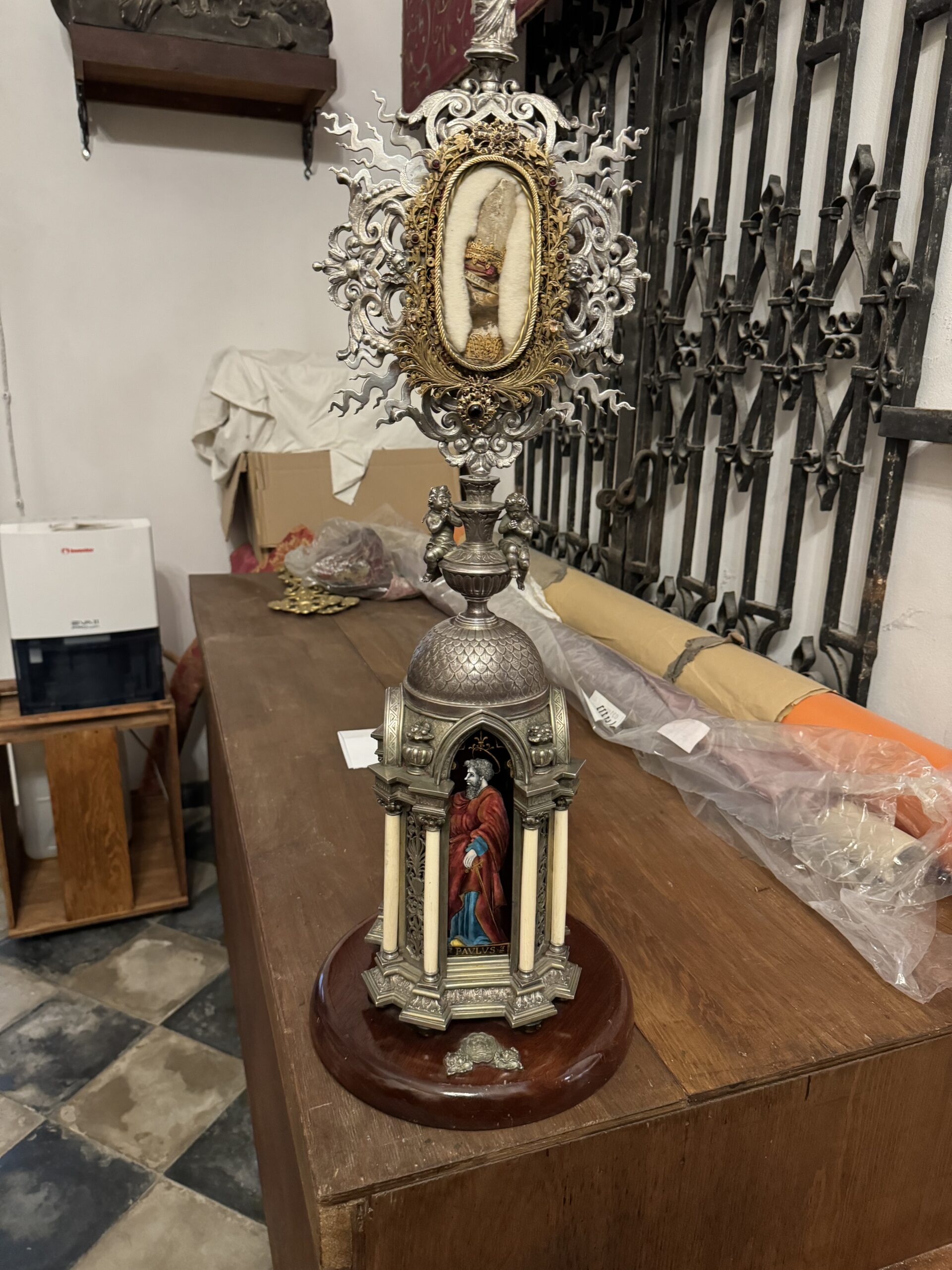 Vista d'insieme dei reliquiari di santa Lucia