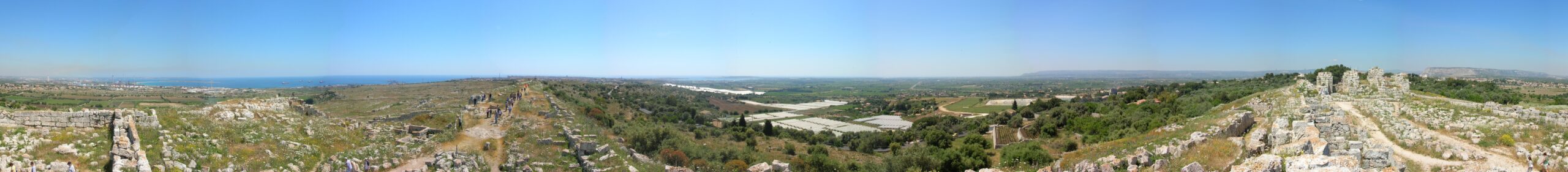 Rovine del Castello Eurialo sull'altopiano dell'Epipoli a Siracusa