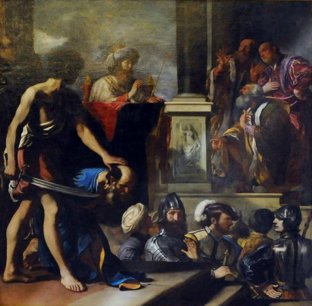 Dipinto di Damone e Finzia, gli amici pitagorici, del Guercino