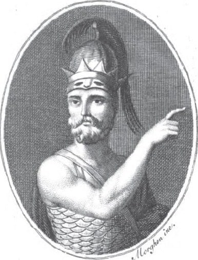 Ritratto immaginario ottocentesco di Ducezio, capo dei Siculi