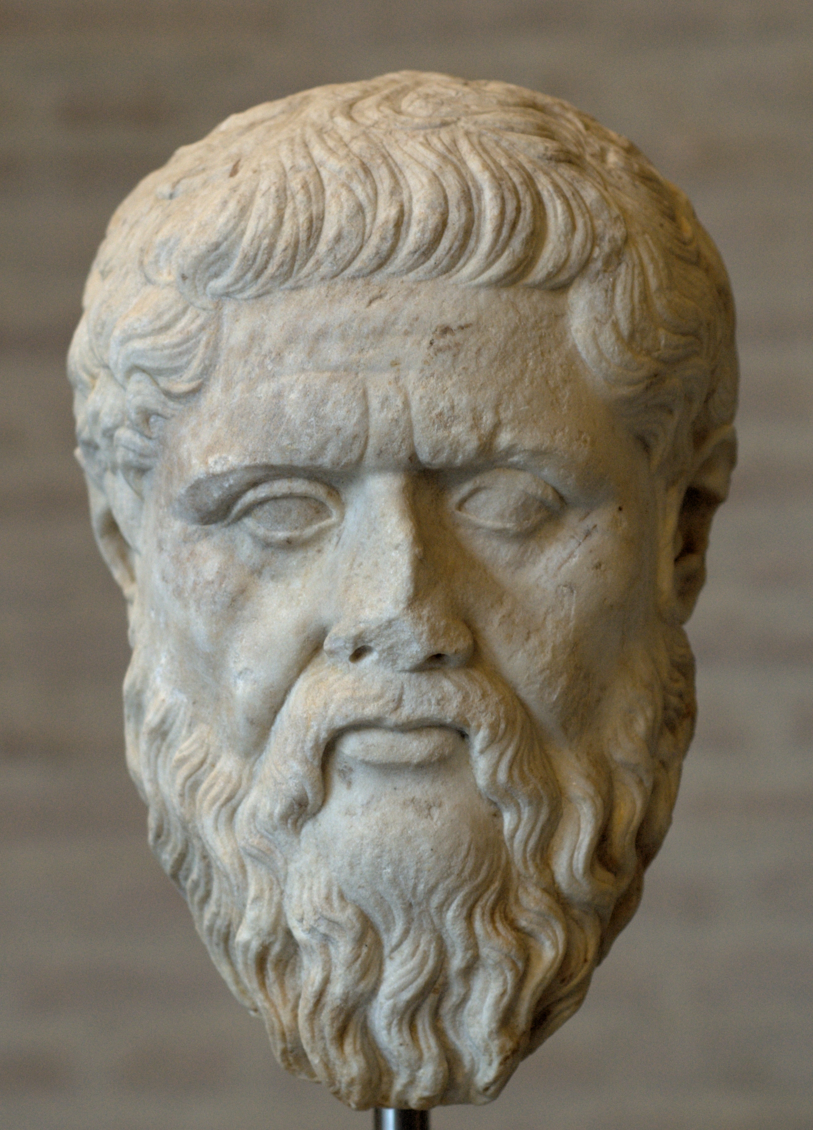 Busto marmoreo del filosofo Platone, copia romana da originale greco
