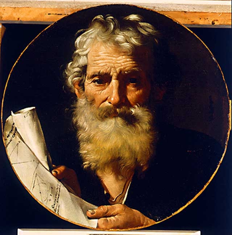 Ritratto di un matematico, tradizionalmente identificato con Archimede, dipinto da Jusepe de Ribera nel 1644