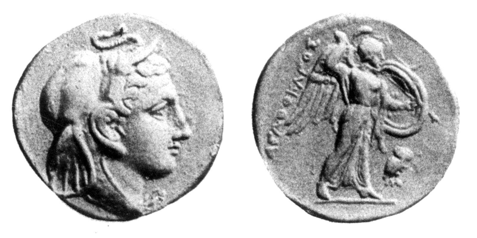 Statere d'oro di Agatocle con testa di Alessandro e scalpo d'elefante