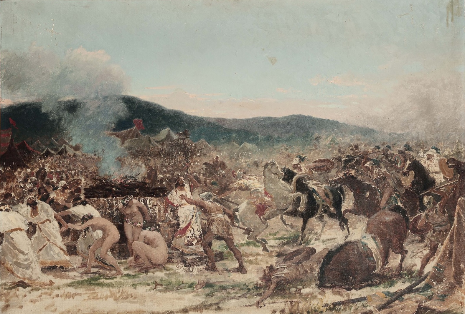 La battaglia di Himera, grande dipinto di Giuseppe Sciuti