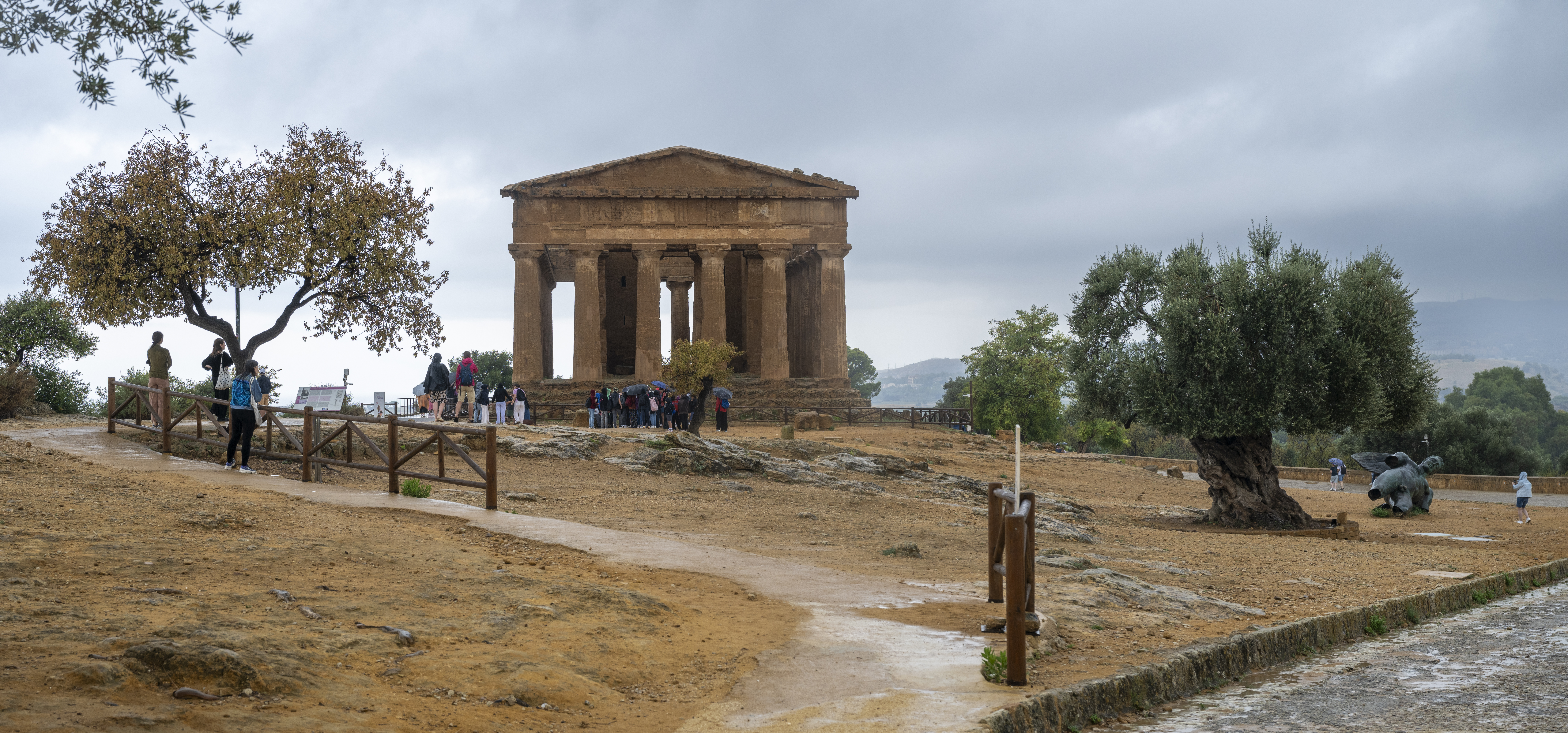 Il Tempio della Concordia ad Agrigento, citta dell'alleato Terone