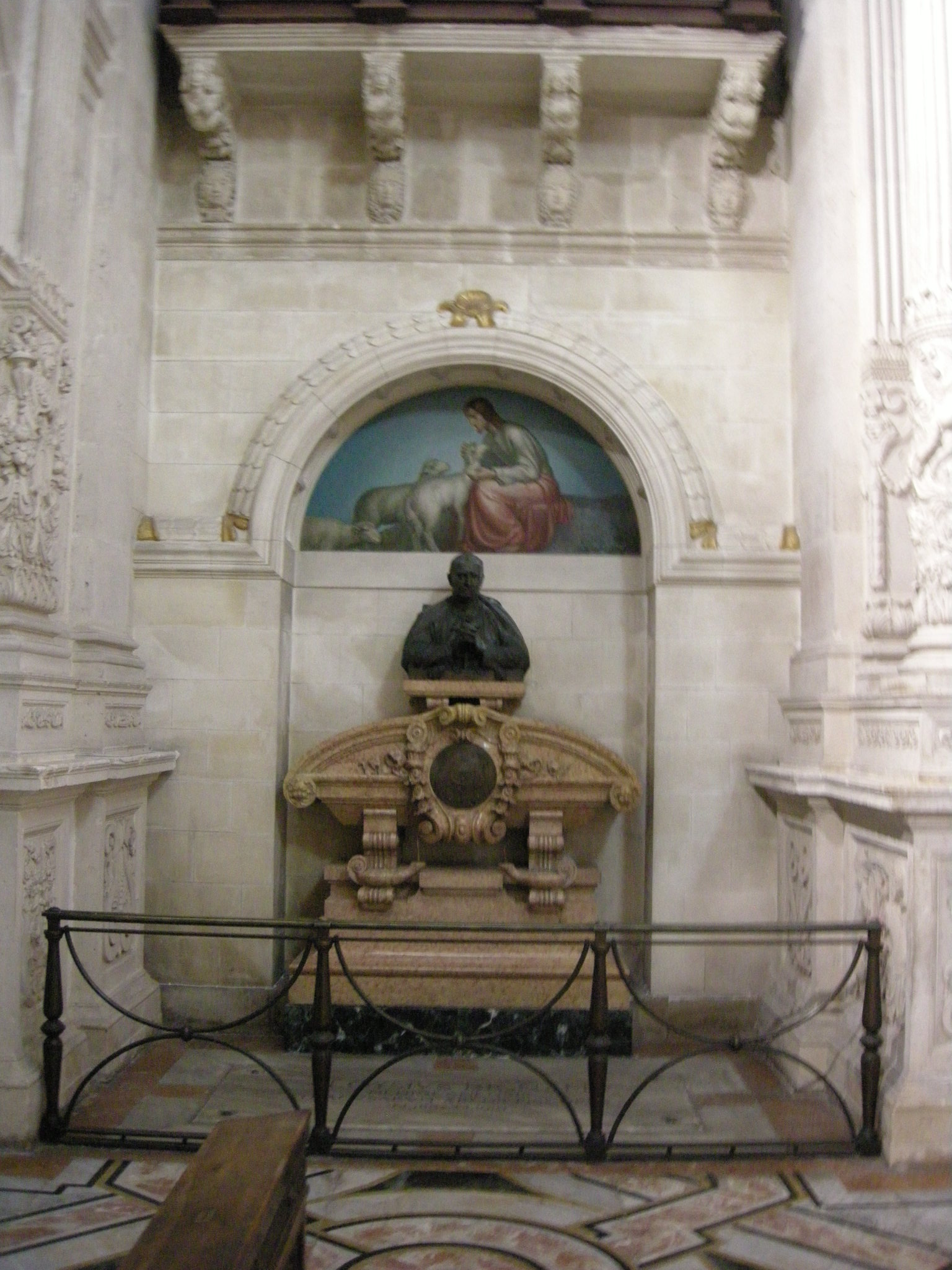 Tomba di Luigi Bignami nella Cappella del Santissimo Sacramento del Duomo di Siracusa